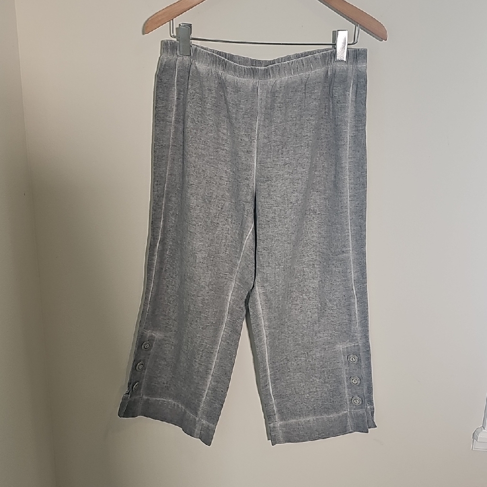 Soft Surounding Womens Wide Weg Crop‎ Pants Meduim